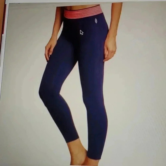 FREE PEOPLE TOP AND BOTTOM NAVY BLUE & PINK - Picture 1 of 4